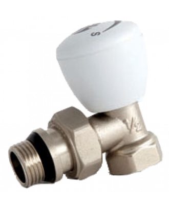 Кран радіаторний кутовий 1/2" EVO