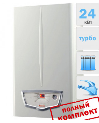 Газовий двоконтурний навісний котел Immergas Eolo Mythos 24 2 E